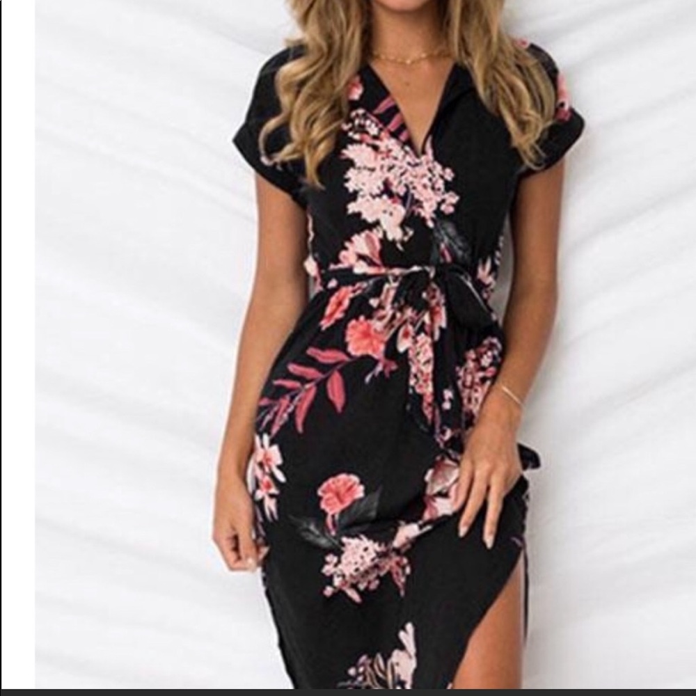 Floral print dress